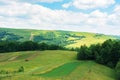 Beautiful summer countryside in mountains Royalty Free Stock Photo