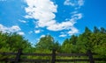 Beautiful summer day with blue sky and clouds Royalty Free Stock Photo