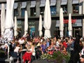 A beautiful summer day at a Cafe, Halle, Germany