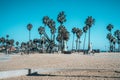 Beautiful summer day at the Venice beach district in LA