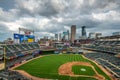 A view of downtown Minneapolis and Target Field Royalty Free Stock Photo