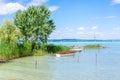 Beautiful summer lake landscape with turquoise water Royalty Free Stock Photo