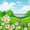 Beautiful summer landscape Royalty Free Stock Photo