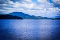 Beautiful summer landscape at Loch Lomond in Luss, Scotland, UK Royalty Free Stock Photo