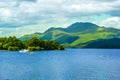 Beautiful summer landscape at Loch Lomond in Luss, Scotland, UK Royalty Free Stock Photo