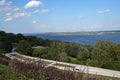 Beautiful summer landscape. River View. City Park. Nature. Royalty Free Stock Photo