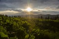 summer landscapes in Carpatian mountains, travel outdoor concept view of dramatic sky