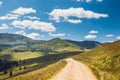 Landscapes of Rodna Mountains in eastern carpathians, romania Royalty Free Stock Photo