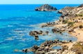 Sea beach near Rocca di San Nicola, Agrigento, Sicily, Italy