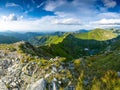 Beautiful summer mountain view from West Tatras