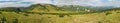 Beautiful summer panorama of Viluchinsky pass Royalty Free Stock Photo