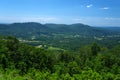 A Beautiful Summer`s Morning in the Blue Ridge Mountains Royalty Free Stock Photo