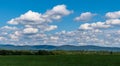 Beautiful summer skies over the Antietam National Battlefield in Sharpsburg, Maryland, USA