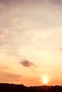 Beautiful summer sunset sky Royalty Free Stock Photo