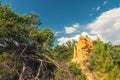 Beautiful summer view of Colorado Provencal - Provence, France Royalty Free Stock Photo