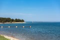 Beautiful summer view of empty beach, Cervar Porat, Croatia Royalty Free Stock Photo