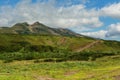 Beautiful summer view of Viluchinsky pass Royalty Free Stock Photo