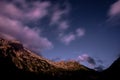 Beautiful summer views of blooming alpine meadows of Caucasus mountains