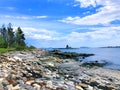 The beautiful summer views of east Boothbay Royalty Free Stock Photo