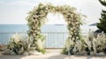 beautiful summer wedding flowers background Royalty Free Stock Photo