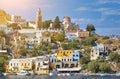 Beautiful summers day on the Greek island of Symi in the Dodecanese Greece Europe Royalty Free Stock Photo