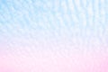 Beautiful Sun and Cloud Abstract with a Pastel Color. Fantasy Gradient Blurred Blue and Pink Sky Background. Soft Heaven Bright Royalty Free Stock Photo