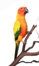 Beautiful Sun Conure Bird Royalty Free Stock Photo