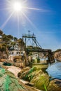 Spain Majorca, fishing harbor village of Cala Figuera Royalty Free Stock Photo