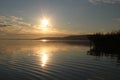 Beautiful sundown at Lake Balaton