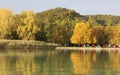 Beautiful sundown at Lake Balaton Royalty Free Stock Photo