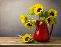 Beautiful sunflower bouquet Royalty Free Stock Photo