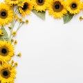 Beautiful Sunflower Charm Serene Blooms Royalty Free Stock Photo