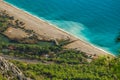 Beautiful sunny aerial view of Turkish marine landscape Royalty Free Stock Photo