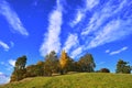 Beautiful sunny autumn landscape in Czech Republic