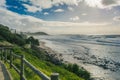 Beautiful sunny day on the beach in Ballina, Lennox Head, Australia Royalty Free Stock Photo