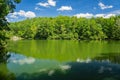 Beautiful Sunny Day at Cave Mountain Lake Royalty Free Stock Photo