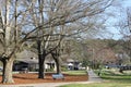 Bench at Lockwood Park on Dalton, GA. nice and sunny day