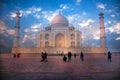 The beautiful sunny morning Taj Mahal Royalty Free Stock Photo