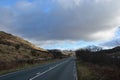 Sunny road Snowdonia North Wales Royalty Free Stock Photo