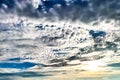 Beautiful sunny sky with clouds Royalty Free Stock Photo