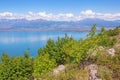 Beautiful sunny summer landscape. Lake Skadar, Montenegro Royalty Free Stock Photo
