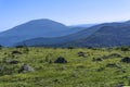 Mountain landscape of the Northern Urals