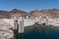 Beautiful sunny view of the Hoover Dam near Las Vegas Nevada,