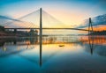 Beautiful sunrise at Barelang Bridge - Batam island