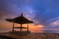 Beautiful sunrise on a beach in Bali Indonesia Royalty Free Stock Photo