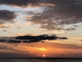 Beautiful sunrise on the beach of Diani Beach