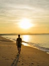 Beautiful sunrise beach in Southern Vietnam Royalty Free Stock Photo