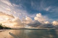 Beautiful sunrise at Boracay beach, Philippines Royalty Free Stock Photo