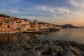 Dawn on the Black Sea in the Crimea.