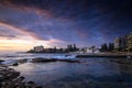 Sunrise at Cronulla Beach in Sydney Royalty Free Stock Photo